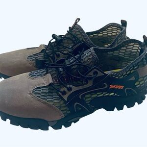 Mesh Trail Fashion Shoes - Gray/Black #Hiking